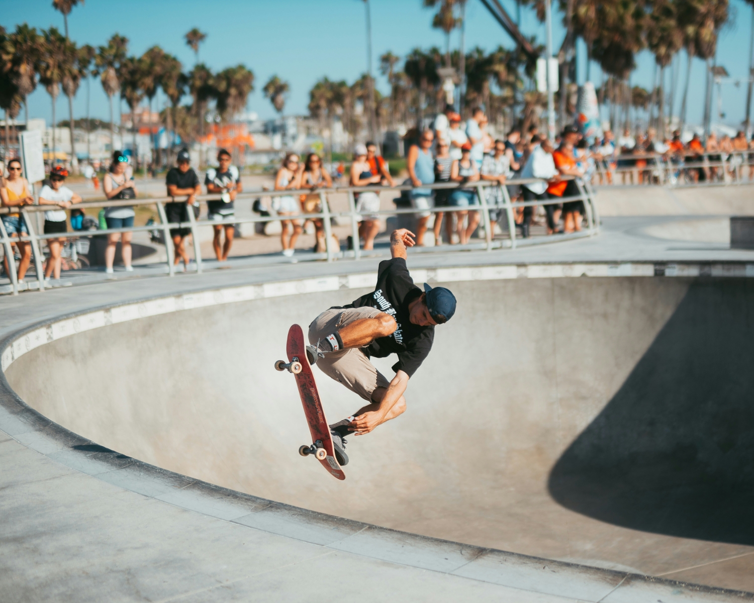 Man skateboarding, albany wa